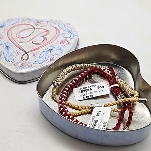 2 new Brighton ,with tags adjustable bracelets with Brighton tin